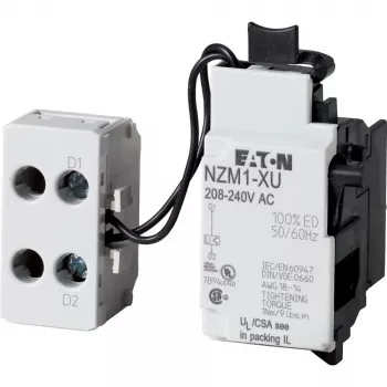 Declanșator de subtensiune Eaton cu bloc de borne montat lateral pentru întrerupătoarele automate NZM1 (259442)