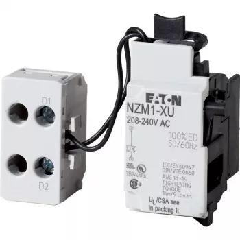 Declanșator de subtensiune Eaton cu bloc de borne montat lateral pentru întrerupătoarele automate NZM1 (259442)
