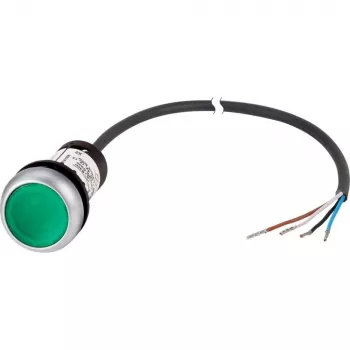 Buton plat Eaton C22-DL-G-K10-24-P62, verde 185586