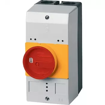 Carcasă Eaton CI-PKZ0-GRVM cu comutator rotativ, roșu/galben, 158 x 80 x 126 mm 263525