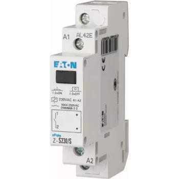 Mini contactor Eaton Z-S230/S, 2 NO, 230 V AC, 20 A, șină DIN 265262