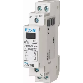 Contactor modular Eaton Z-S230/SS, 2 NO, 20 A, 230 V AC, alb 265271