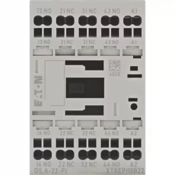Contactor auxiliar EATON DILA-22(24VDC)-PI, bobină 24 V DC, 2NO+2NC, borne push-in 199218