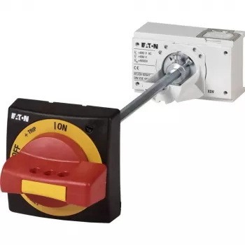 Mâner rotativ Eaton NZM1-XHBR, negru/roșu/galben, IP66, 85x85 mm, pentru NZM1/PN1/N(S)1 266632