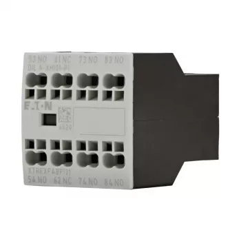 Bloc de contacte auxiliare Eaton DILA-XHI31-PI, 3NO+1NC, montaj frontal, borne cu șurub, pentru contactoare DILM7-DILM38 și relee DILA 199318