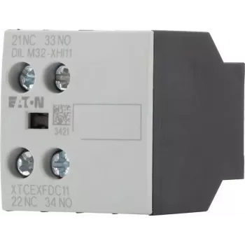 Bloc de contacte auxiliare Eaton 1NO+1NC bipolar montaj frontal pentru contactoare DILM DILM32-XHI11 277376