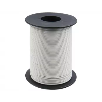 Donau Elektronik 105-5-100 Hook-Up Wire 1 x 0.20 mm² White 100 m