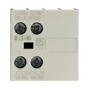 Bloc de contacte auxiliare Eaton DILA-XHI20, lățime 45 mm, negru/alb, -25 până la 60 °C 276422