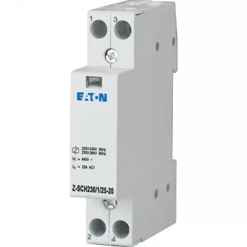 Contactor modular Eaton Z-SCH230/1/25-20, bobină 230 V AC, 25 A, 2 NO, 1 modul 120853