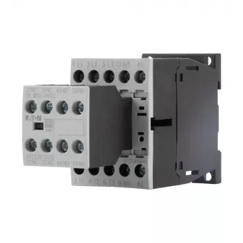 Contactor de putere Eaton DILM9-32, 3 poli, 9 A, bobină 230 V AC, 1 contact auxiliar NO, IP20 276795