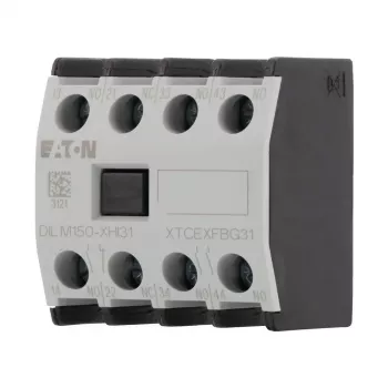 Bloc de contacte auxiliare Eaton DILM150-XHI31, 3NO+1NC, montaj frontal, borne cu șurub 277949