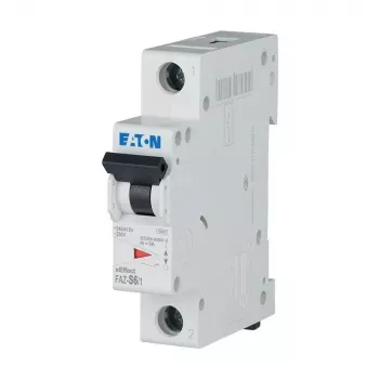 Întrerupător automat de protecție a circuitului Eaton FAZ-S6/1, 1 pol, S6 278610