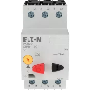 Întrerupător automat de protecție a motorului EATON PKZM01-1, 1 A, 0,25 kW, 3 poli, acționare cu buton 278479
