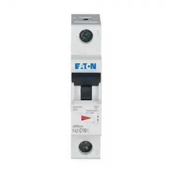 Întrerupător automat de protecție a circuitului (MCB) Eaton FAZ-C16/1, 1 pol, 16 A, caracteristică C 278561