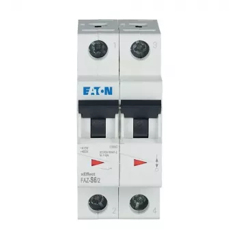 Întrerupător automat de protecție Eaton FAZ-S6/2, tip S, 6 A, 2 poli, 6 kA 278809