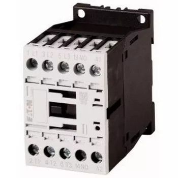Contactor de putere Eaton DILM15-10, 3 poli, bobină 24 V AC, 15 A AC-3, 1 contact auxiliar NO 290045