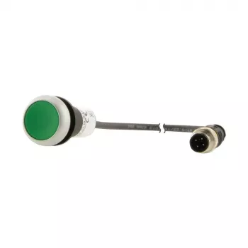 Buton de comandă Eaton C22-D-G-K10-P3, plat, cu revenire, verde, 1S 181632