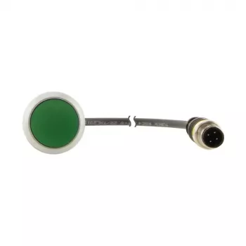 Buton de comandă Eaton C22-D-G-K10-P3, plat, cu revenire, verde, 1S 181632