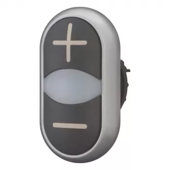 Eaton M22-DDL-S-X4/X5 Acționare buton dublu, negru/titanium, IP66 218145