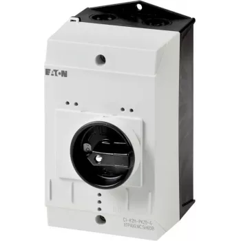 Carcasă goală Eaton CI-K2-PKZ0-G cu întrerupător rotativ, 160 x 100 x 130 mm, gri/neagră 219654