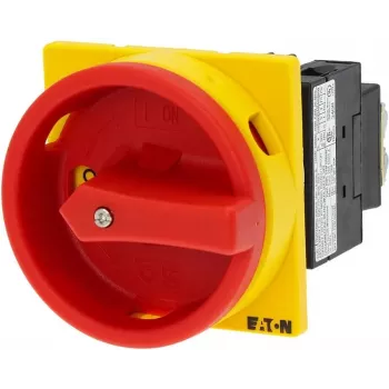 Comutator cu came blocabil Eaton T0-2-1/EA/SVB 20 A 690 V 1 x 90° galben/roșu 038873