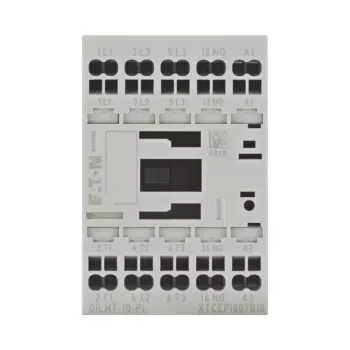 Contactor de putere Eaton DILM7-10(24VDC)-PI, 3 contacte normal deschise, 24 V DC 199223