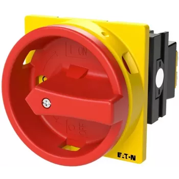 Comutator basculant Eaton T0-1-8200/EA/SVB, 1 pin, IP65, negru/roșu/galben 053110