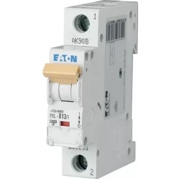 Întrerupător automat de protecție (MCB) Eaton PXL-C13/1, 1 pin, 13 A, caracteristică C, 6 kA, șină DIN 236057