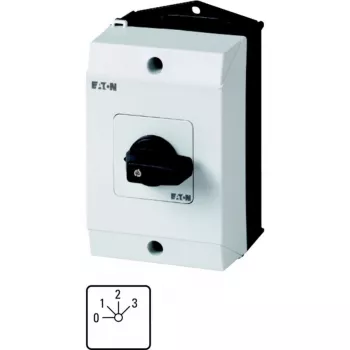 Comutator basculant Eaton T0-2-8241/I1, 1 pin, negru/alb 207107