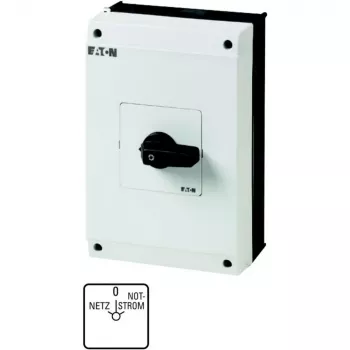 Comutator cu came Eaton T5B-4-8902/I4 4 pini, 20 A, 690 V AC, negru/alb 207237