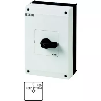 Comutator cu came Eaton T5B-4-8902/I4 4 pini, 20 A, 690 V AC, negru/alb 207237