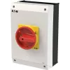 Întrerupător principal cu funcție de oprire de urgență Eaton P3-63/I4/SVB/N cu 3 poli, 63 A, roșu/galben 207349