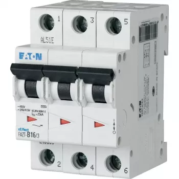 Întrerupător automat de protecție Eaton FAZT-C16/3 3 pini 16 A caracteristică C 240895