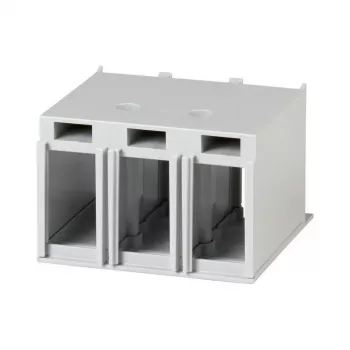 Eaton 260038 capac de borne pentru întrerupătoare automate NZM2 3 poli, cadru BG2, gri