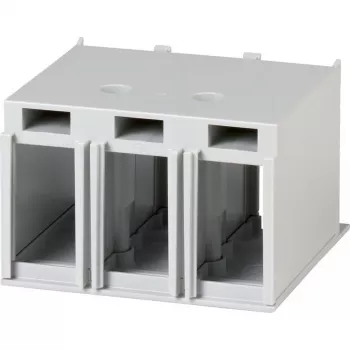 Eaton 260038 capac de borne pentru întrerupătoare automate NZM2 3 poli, cadru BG2, gri