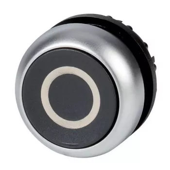 Eaton M22-D-S-X0 întrerupător cu buton, negru/metalic 216609