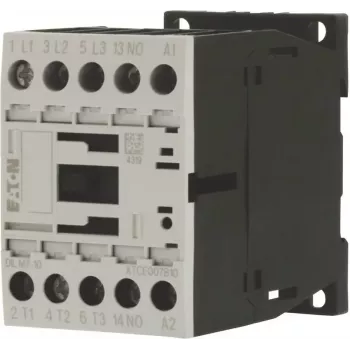 Eaton DILM7-10 contactor 3 poli, bobină 230V 50Hz / 240V 60Hz, contact auxiliar 1NO, 3kW AC-3 400V 276550