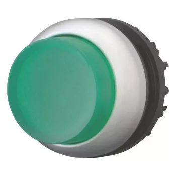 Eaton M22-DRLH-G acționator buton de presiune iluminat, înalt, verde, neinscripționat 216796