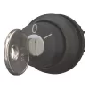 Acționare selector cu cheie Eaton M22S-WRS, 2 poziții, cu reținere, negru 216889