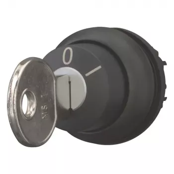 Acționare selector cu cheie Eaton M22S-WRS, 2 poziții, cu reținere, negru 216889