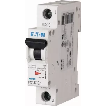 Întrerupător automat miniatural Eaton FAZ-B10/1, 1 pol, 10 A, tip B, 6 kA, 230/400 V AC 278531