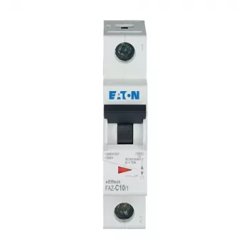 Întrerupător automat miniatural Eaton FAZ-C10/1, 1 pol, caracteristică C, 10 A, 240/415 V AC 278557