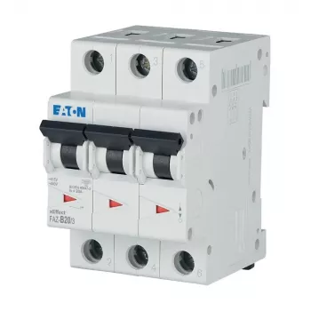 Eaton FAZ-B20/3 Întrerupător automat de protecție, 3 poli, tip B, 20 A, 278848