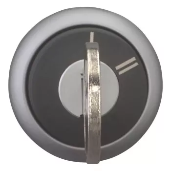Acționare selector cu cheie Eaton M22-WRS-X95, 3 poziții, cu reținere, inel frontal din plastic negru, cheie X95 228026