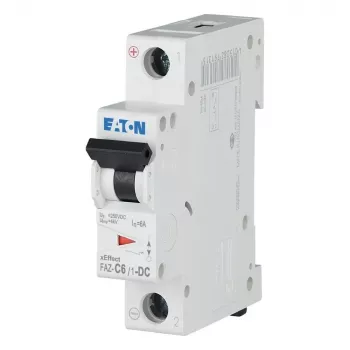 Întrerupător automat miniatural Eaton FAZ-C6/1-DC 1 pol 6A tip C DC 279125