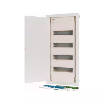 Eaton KLV-48HWP-F Tablou de distribuție îngropat, 4 rânduri, 48 module, ușă din oțel albă 178812