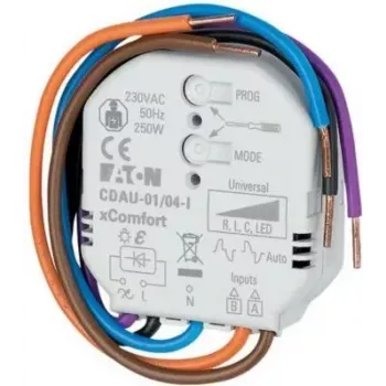 Actuator variator wireless Eaton xComfort CDAU-01/04-I, montaj îngropat, 1 canal, 400W 182444