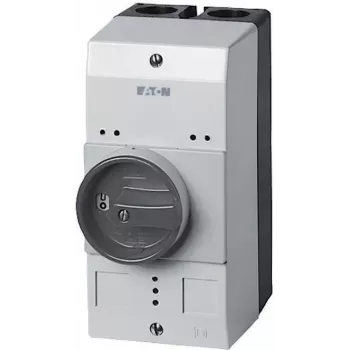 Carcasă goală Eaton CI-PKZ0-GM cu comutator rotativ, 158 x 80 x 126 mm, neagră/gri 260089
