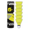 Minge de badminton din nailon TALBOT TORRO Tech 350, viteză medie, galben/albăstrui 479103