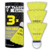 Minge de badminton din nailon TALBOT torro Tech 350, viteză medie, galben/albăstrui, 1 bucată 479113